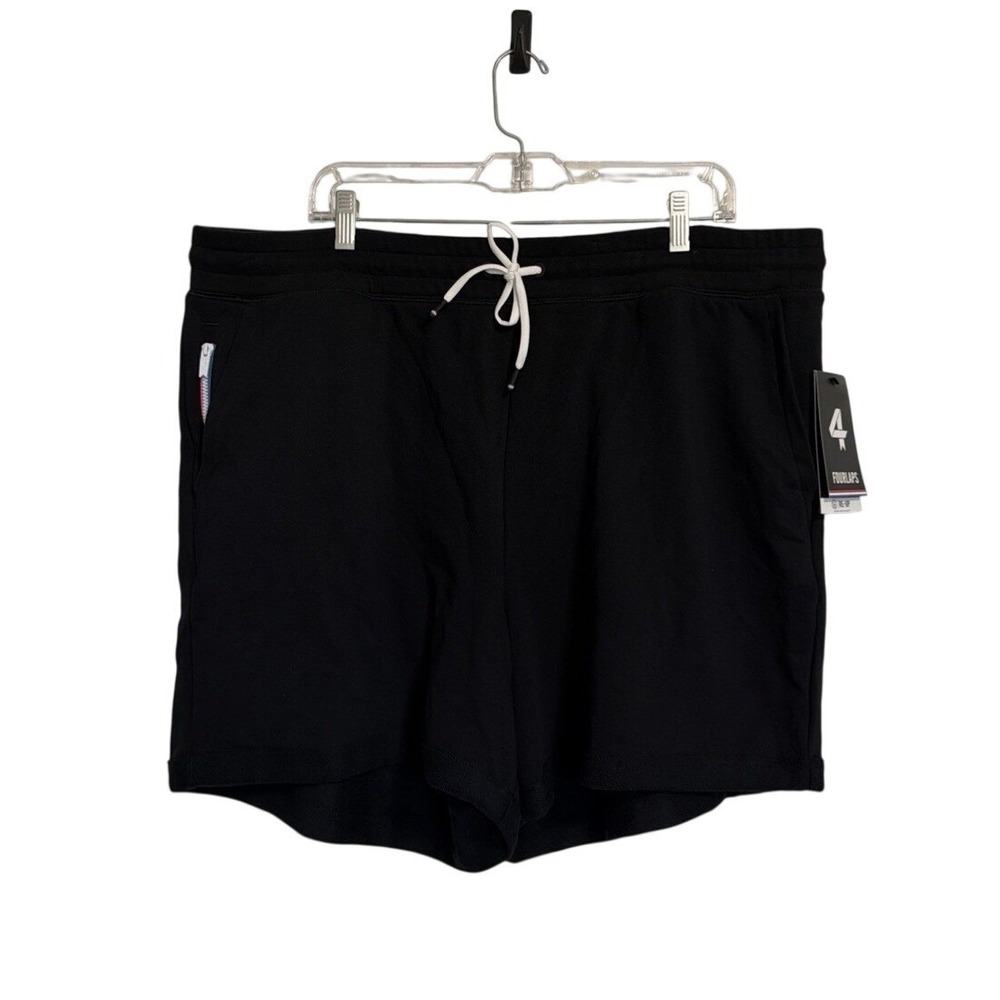 Fourlaps Rush Short Black‎ French Terry Athletic Gym Shorts Womens XXL NWT